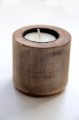 2019 Houten urn 6.5 cm hoog rond
